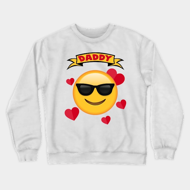 Emoji of Daddy Crewneck Sweatshirt by FirmanPrintables